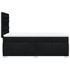 vidaXL Boxspringbett mit Matratze Schwarz 80x200 cm Stoff