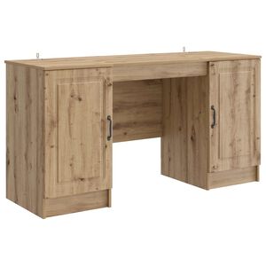 vidaXL Schreibtisch Artisan-Eiche 142,5 x 50 x 75 cm Holzwerkstoff