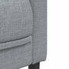 vidaXL Sofa 2-Sitzer Hellgrau Stoff