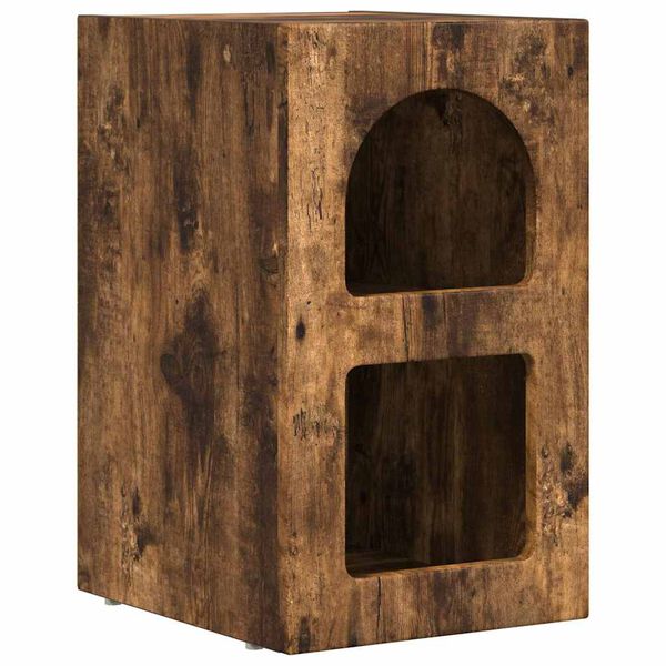 vidaXL Nachttisch Ger&auml;ucherte Eiche 29,5 x 33,5 x 50 cm Holzwerkstoff