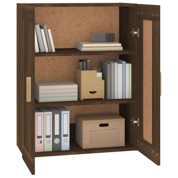 vidaXL Wandschrank Braun Eichen-Optik 69,5x32,5x90 cm Holzwerkstoff