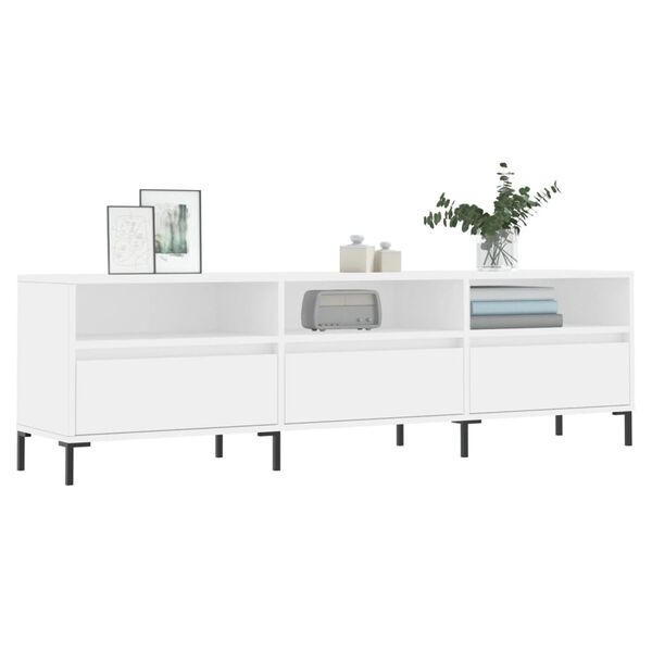 vidaXL TV-Schrank Wei&szlig; 150x30x44,5 cm Holzwerkstoff