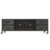 vidaXL TV-Schrank Silbern 110x30x40 cm Eisen