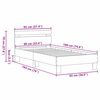 vidaXL Bettrahmen mit Kopfteil Altholz 193 x 95 x 88 cm Holzwerkstoff