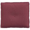 vidaXL R&uuml;ckenkissen Weinrot 50 x 19 x 45 cm Stoff