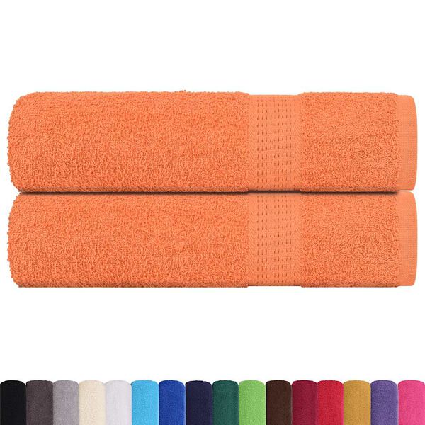 vidaXL Handt&uuml;cher 2 Stk. Orange 50x100 cm 360 g/m&sup2; 100% Baumwolle