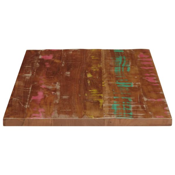 vidaXL Tischplatte 80x60x2,5 cm Rechteckig Altholz Massiv