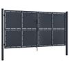 vidaXL Gartentor aus Stahl 300 x 200 cm Anthrazit