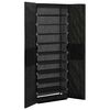 vidaXL Schuhschrank Schwarz 60x30x166 cm Stoff