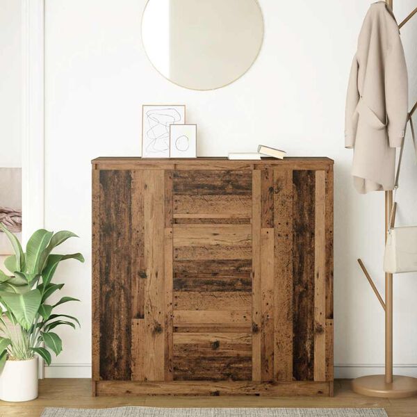 vidaXL Sideboard mit Schubladen Altholz-Optik 100,5x35x98,5 cm