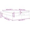 vidaXL Ottoman-Bett mit Matratze Blau 140x190 cm Stoff