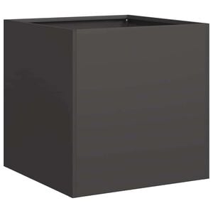 vidaXL Pflanzk&uuml;bel Schwarz 40x40x40 cm Kaltgewalzter Stahl