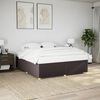 vidaXL Bettgestell ohne Matratze Dunkelbraun 180x200 cm Stoff