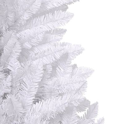 vidaXL Künstlicher Weihnachtsbaum Klappbar mit Ständer Weiß 120 cm