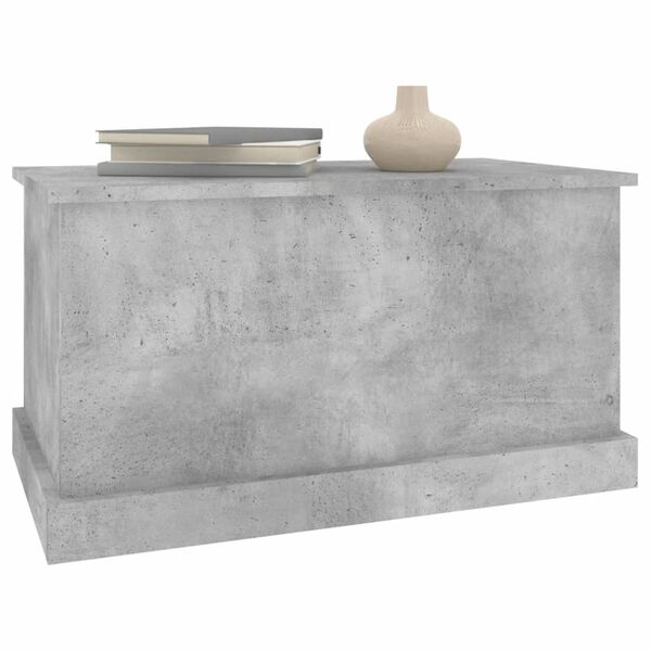 vidaXL Truhe Betongrau 70x40x38 cm Holzwerkstoff