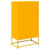 vidaXL Highboard Senfgelb 68x39x123 cm Stahl
