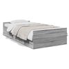 vidaXL Bettgestell mit Schubladen Grau Sonoma 90x200 cm Holzwerkstoff