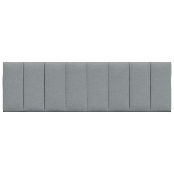 vidaXL Kopfteil-Kissen "Hanko" Hellgrau 160 cm Stoff