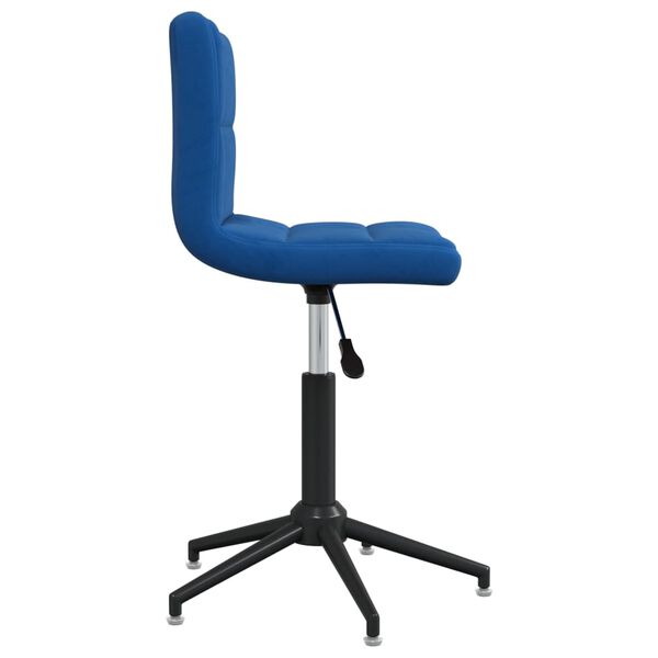 vidaXL Esszimmerstuhl Drehbar Blau Samt