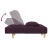 vidaXL Schlafsofa 2-Sitzer mit 2 Kissen Lila Stoff