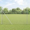 vidaXL Zaunpfosten Silber 10 x 1,6 m (25 x 25 mm Maschenweite) Stahl
