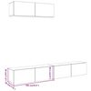 vidaXL TV-Wandschr&auml;nke 3 Stk. Artisan-Eiche 100x30x30 cm Holzwerkstoff