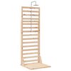vidaXL Gartendusche 225 cm Massivholz Kiefer und Edelstahl Natur