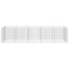 vidaXL Gabionen-Hochbeet Verzinkter Stahl 450&times;90&times;100 cm