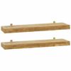 vidaXL Wandregale 2 Stk. 60x15x4 cm Massivholz Teak