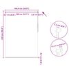 vidaXL Verdunkelungsrollo 144,4 x 230 cm, Stoffbreite 140 cm, schwarz