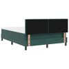 vidaXL Boxspringbett mit Matratze Dunkelgr&uuml;n 160 x 200 cm Samt