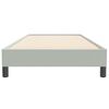 vidaXL Boxspringbett ohne Matratze Hellgrau 80x220 cm Samt