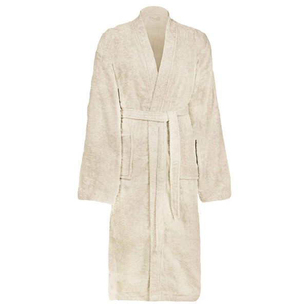 vidaXL Bademantel KINN Creme L Baumwolle