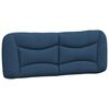 vidaXL Bettgestell ohne Matratze "Hvar" Blau 140x200 cm Stoff