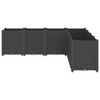 vidaXL Pflanzk&uuml;bel Schwarz 160x160x53 cm PP