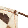 vidaXL Sessel Rautenmuster Braun Echtleder