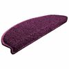 vidaXL Stufenmatten 15 Stk. 65x21x4 cm Violett Halbrund Gro&szlig;