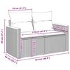 vidaXL 8-tlg. Garten-Sofagarnitur mit Kissen Beige Poly Rattan Akazie