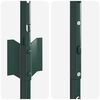 vidaXL Zaunpfosten 11 pcs Gr&uuml;n 100 cm Stahl