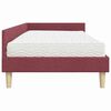 vidaXL Eckbettgestell mit Matratze mit Matratze 2 pcs Grau Stoff