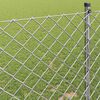 vidaXL Kettenzaun Silber 25 x 0,4 m Verzinkter Stahl