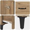 vidaXL Highboard Artisan-Eiche 70 x 31 x 115 cm Verbundholz und Eisen