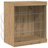 vidaXL LED-Sideboard Artisan-Eiche 60,5 x 37 x 67 cm Holzwerkstoff