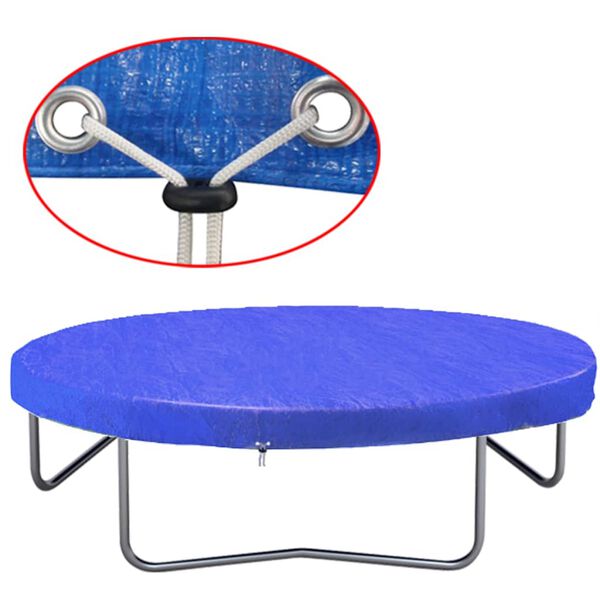 vidaXL Trampolinabdeckung PE 450 - 457 cm 90 g/m&sup2;