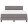 vidaXL Boxspringbett mit Matratze Taupe 160 x 200 cm Stoff