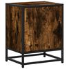 vidaXL Nachttisch R&auml;uchereiche 40x31x50 cm Holzwerkstoff und Metall