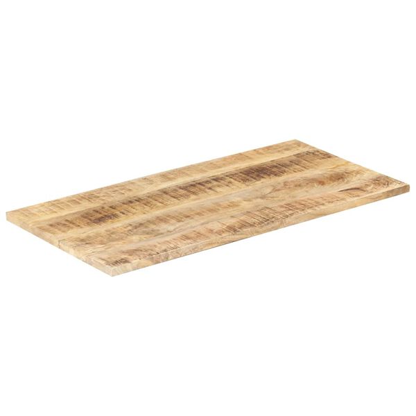 vidaXL Tischplatte Massivholz Mango 25-27 mm 100x60 cm