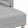 vidaXL Sofa Set mit Kissen 2 pcs Wolkengrau Polyester