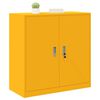 vidaXL Aufbewahrungsschrank Senfgelb 90 x 40 x 90 cm Stahl