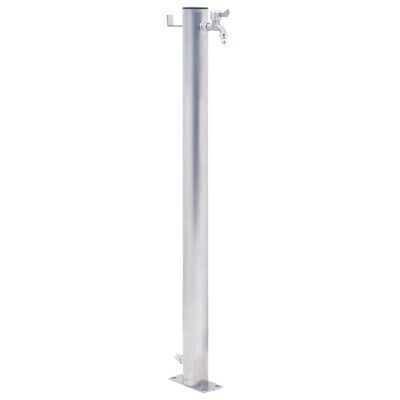 vidaXL Wassersäule für den Garten 60 cm Edelstahl Rund